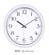 Çatlak Desenli Plastik Duvar Saati (400 mm)