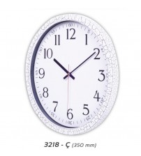 Çatlak Desenli Plastik Duvar Saati (350 mm)